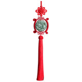 High-end Burma Jadeite Pixiu Car Pendant Jiechang Tassels Jade Charms