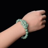 Burma Jadeite Money Pixiu Hand String Ice Jade Bead Bracelet