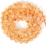 Natural A+ Citrines Stone Round Beads for Bracelet 6/8/10/12mm