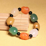 Xinjiang Karamay Uerhe Water-flushing Seed Golden Silk Jade Duobao Maitreya