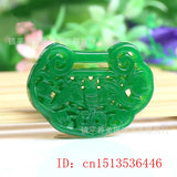 Green Jade Bat Pendant DIY Bracelet Bangle Jadeite Jewellery