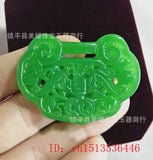 Green Jade Bat Pendant DIY Bracelet Bangle Jadeite Jewellery