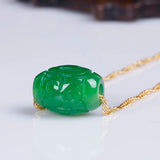 Green Jade Money Beads DIY Pendants Bangle Charm Jadeite Jewellery Amulet