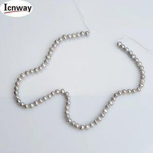 Baroque Gray Freshwater Pearl 5-6mm DIY Necklace Bracelet Earring