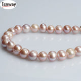 Lavender Freshwater Pearl 9-10mm Necklace Bracelet Earring DIY Kit