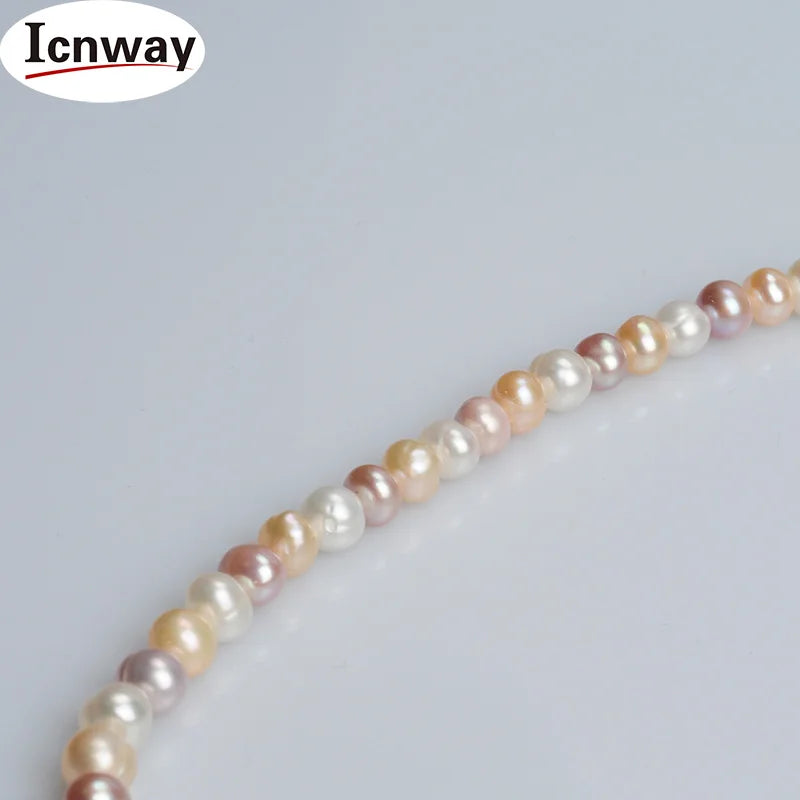 Freshwater Pearl 5-6mm DIY Jewelry Making 15in FreeShipping
