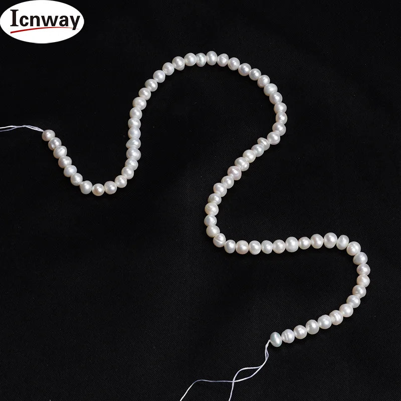 Freshwater Pearl 5-6mm for Jewelry Making DIY 15in