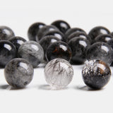 Natural Rutilated Quartz Smooth Beads for Jewelry Making