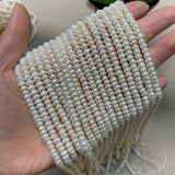 4-4.5mm Natural AA Freshwater Pearl Beads Round Loose for DIY Jewelry