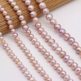 Natural AA Freshwater Pearl Beads Purple Round Shape High Pearl Beads