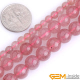 Natural AA Red Strawberry Rock Quartzs Round Beads 4 6 8mm