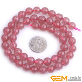 Natural AA Red Strawberry Rock Quartzs Round Beads 4 6 8mm