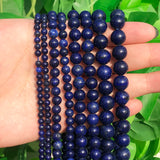 Natural AA Lapis Lazuli Bead Faceted Stone Round Loose DIY Irregular Beads