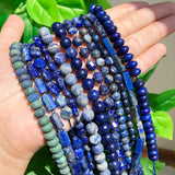 Natural AA Lapis Lazuli Bead Faceted Stone Round Loose DIY Irregular Beads