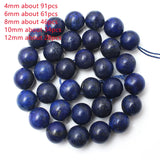 Natural AA Lapis Lazuli Bead Faceted Stone Round Loose DIY Irregular Beads