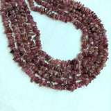 Natural AA Red Tourmaline Chip Beads 4x8mm Polished Raw Gem Nugget Stone Bead