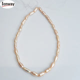 AA Pink Pearl 8*15mm 15in DIY Necklace Bracelet Earring