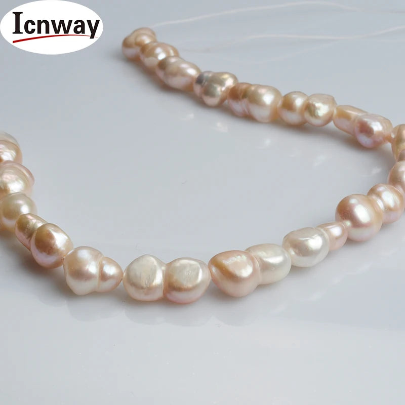 Baroque AA Lavender Pearl 8*12mm 15in DIY Necklace Bracelet