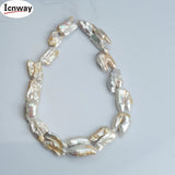 Natural AA Reborn Keshi Pearl 20x25mm 15inches DIY Jewelry Making