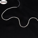 Natural AA Rice Pink Lavender Freshwater Pearl 3-4mm DIY Necklace