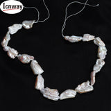 Natural AA baroque reborn keshi Freshwater Pearl 18*12mm DIY necklace bracelet