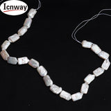 AA Rectangle Freshwater Pearl 10*16mm 15in DIY Necklace Bracelet