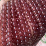 Natural AAAAA Brazil Strawberry Quartz Crystal Stone Beads for Jewelry Making