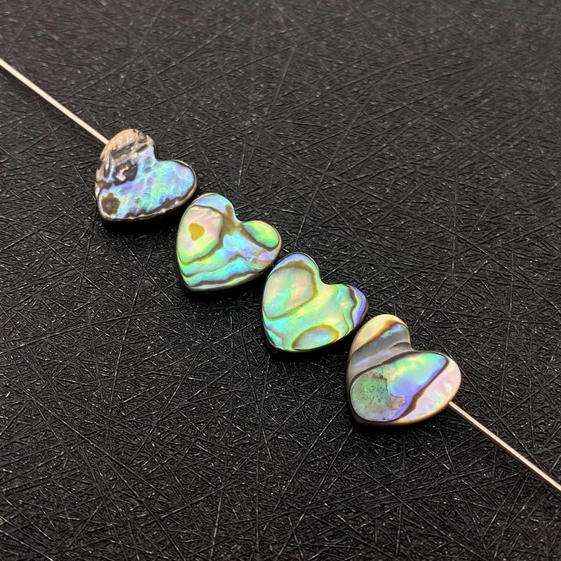 Abalone Heart Shape Loose Beads for DIY Jewelry Making
