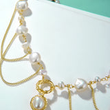Abalone Pearl Necklace for Men Women Girls Wedding Banquet