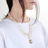 Abalone Pearl Necklace for Men Women Girls Wedding Banquet