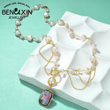Abalone Pearl Necklace for Men Women Girls Wedding Banquet