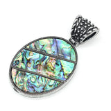 Abalone Pendants Tibetan Silver Shell Charms for Jewelry Making DIY
