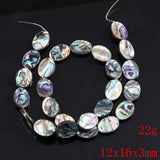 Abalone Shell Beads Charms Egg Shaped Loose Beads DIY Jewelry Necklace Bracelet