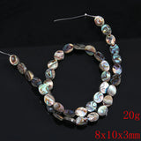 Abalone Shell Beads Charms Egg Shaped Loose Beads DIY Jewelry Necklace Bracelet