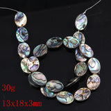 Abalone Shell Beads Charms Egg Shaped Loose Beads DIY Jewelry Necklace Bracelet