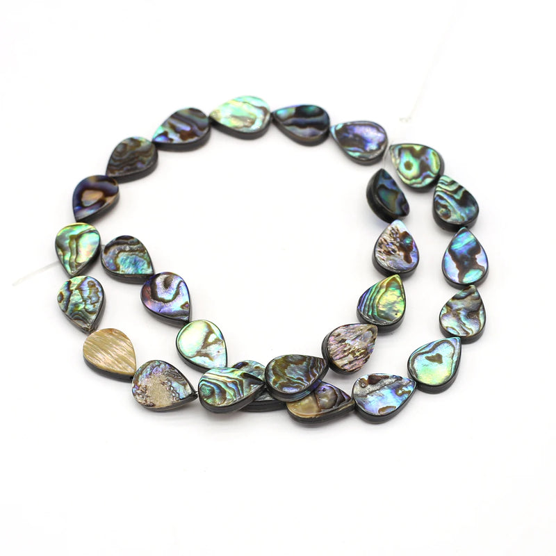 Abalone Shell Beads Drop Shape Mother of Pearl Loose Spacer Beads
