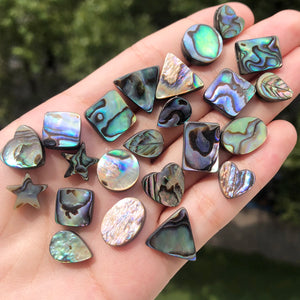 Abalone Shell Beads Round Heart Star Mother Of Pearl Loose Beads