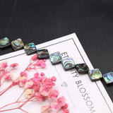 Abalone Shell Beads Square Mother of Pearl Shells Loose Spacer Beads