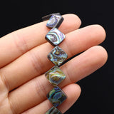 Abalone Shell Beads Square Mother of Pearl Shells Loose Spacer Beads