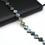 Abalone Shell Beads Square Mother of Pearl Shells Loose Spacer Beads