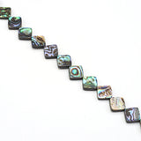 Abalone Shell Beads Square Mother of Pearl Shells Loose Spacer Beads