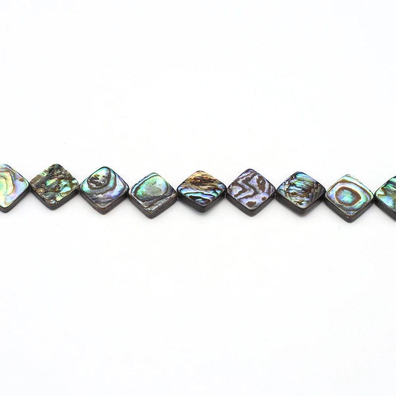 Abalone Shell Beads Square Mother of Pearl Shells Loose Spacer Beads