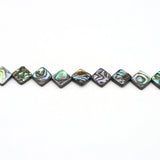Abalone Shell Beads Square Mother of Pearl Shells Loose Spacer Beads
