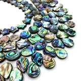 Abalone Shell Beads Strand Square Love Heart Oval Shape DIY Jewelry Necklace