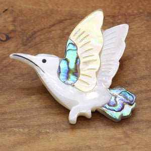 Abalone Shell Bird Decoration Pendant Charms for Jewelry Making 45x49mm