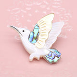 Abalone Shell Bird Decoration Pendant Charms for Jewelry Making 45x49mm