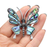 Abalone Shell Butterfly Brooch Pendant for Coat Accessories Jewelry