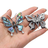 Abalone Shell Butterfly Brooch Pendant for Coat Accessories Jewelry
