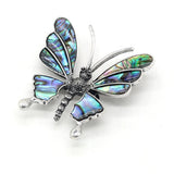 Abalone Shell Butterfly Brooch Pendant for Coat Accessories Jewelry