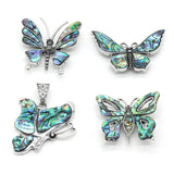 Abalone Shell Butterfly Brooch Pendant for Coat Accessories Jewelry